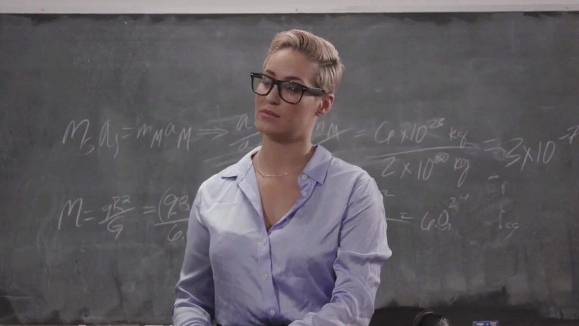 Hot golden-haired Carter Cruise tempts sexy educator Ryan Keely